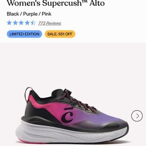 Supercush Women's Alto Sneakers - Black, Purple, Pink